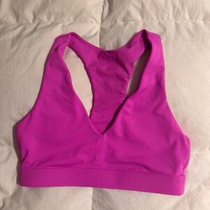 Fabletics Pink Racerback Sports Bra